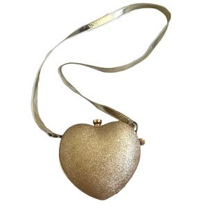 AMERICAN GIRL - heart shaped glitter purse